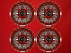 レーシング スパルコ NS-II ストリート 6Jx14 +40 4/100 レッド(赤色)系 スプリンタートレノ シビック ユーノス ロードスター カローラ レビン パルサー ランサー