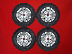 ダンロップ ウィンター MAXX SV-01 DUNLOP WINTER MAXX SV01 145/80R12 80/78N スバル 純正スチール(キャップ無) 4Jx12 +45 4/100 シルバー(銀色)系 サンバー バン サンバー トラック サンバー ディアス