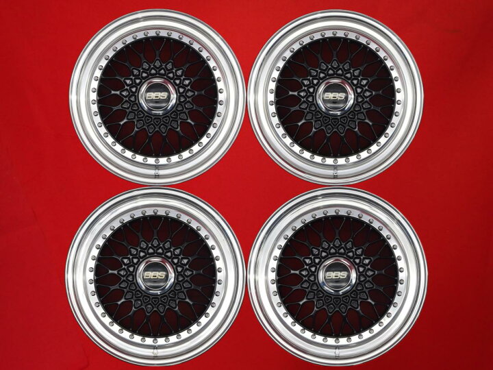 楽天市場】BBS RS 8/9Jx17 +43 5/114.3 ポリッシュ系 ブラック(黒色)系 