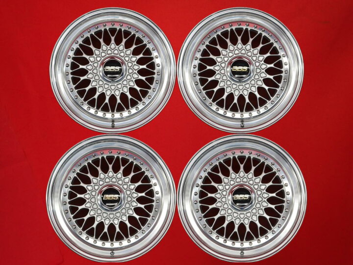 楽天市場】BBS RS 8/9Jx17 +43 5/114.3 ポリッシュ系 シルバー(銀色)系 
