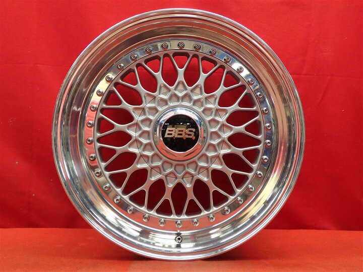 楽天市場】BBS RS 8/9Jx17 +43 5/114.3 ポリッシュ系 シルバー(銀色)系 
