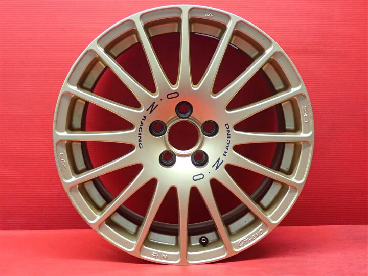 楽天市場】O-Z スーパーツーリズモ GT-EVO 7.5Jx17 +48 5/100 ゴールド 