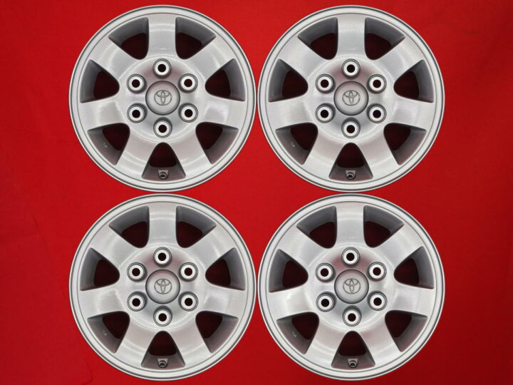 楽天市場】ハイエース 系(2WD)純正 6Jx15 +29 6/139.7 シルバー(銀色 