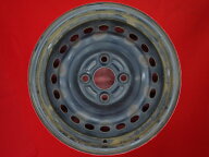 N-BOX (JF3系)純正スチールホイール(キャップ無) 4.5Jx14 +40 4/100 ブラック(黒色)系