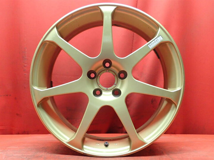楽天市場】AVS モデル7 7Jx17 +50 5/100 ゴールド(金色)系 : 中古 