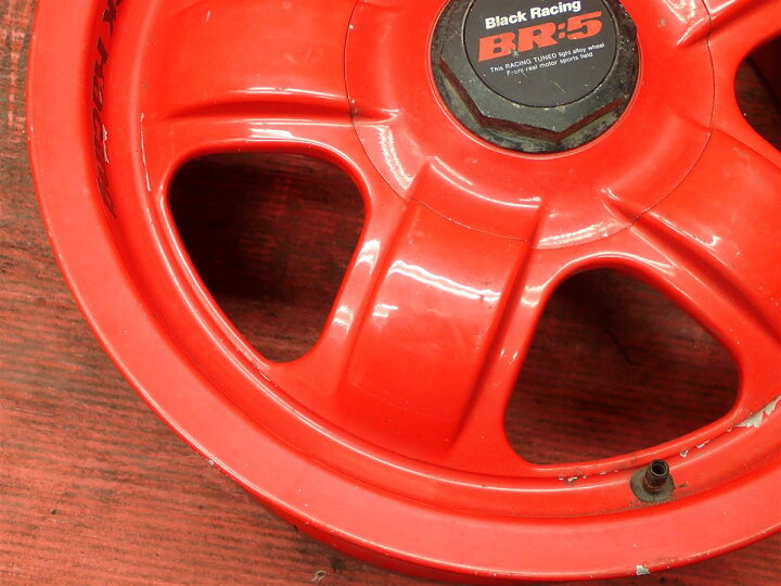 楽天市場】ブラックレーシング BR-5 6Jx14 +35 4/100 レッド(赤色)系 