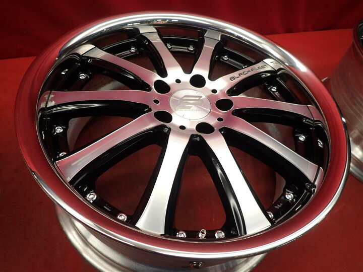19ｲﾝﾁ ｱﾙﾐﾎｲｰﾙ RAYZ ﾚｲｽﾞ BLACK FLEET ﾌﾞﾗｯｸﾌﾘｰﾄ V810 4本 ②