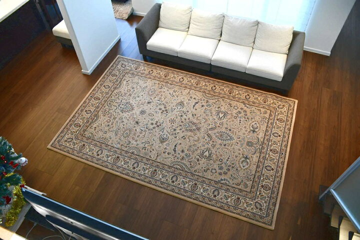 楽天市場 絨毯 カーペット ラグ 3畳 0 250 おしゃれ ベルギー ウール 60万ノット 厚手 極厚 じゅうたん 高級 クラシック 防炎 廃盤 ディアモンド ペイズリー 3畳 ２００ ２５０cm 大漁カーペット