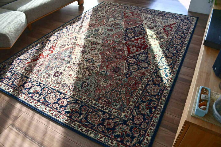 楽天市場】絨毯 カーペット 約 3畳 ラグ 160×230cm ウール100％ 厚手 