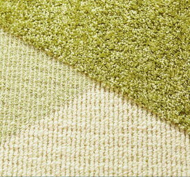 期間限定 半額SALE中 最終価格 洗える ラグ 絨毯 1.5畳 130×190 ラグマット 日本製 抗菌 らぐ lag グリーン ベージュ 抗菌 オールシーズン ウォッシャブル ふわふわ 当社在庫【廃番ウェーブ130×190】 130×190cm