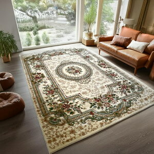 絨毯 じゅうたん おしゃれ 4畳 3畳 200×300cm ラグ カーペット ウィルトン織 赤 緑 グリーン レッド 厚手 長方形 柄 輸入 送料無料 CNL【フレイザー200×300】