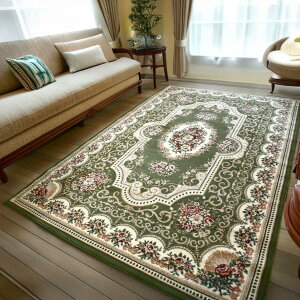 絨毯 じゅうたん おしゃれ 4畳 3畳 200×300cm ラグ カーペット ウィルトン織 緑 赤 グリーン レッド ベージュ リビング ダイニング ペットの爪も安心 送料無料 CNL【ロータス200×300】