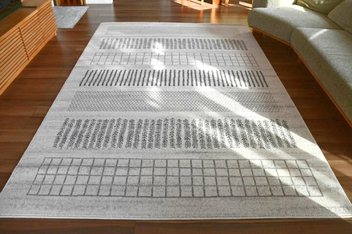 楽天市場】ウール ラグ 絨毯 カーペット 4畳 200×300 北欧 ウール100 