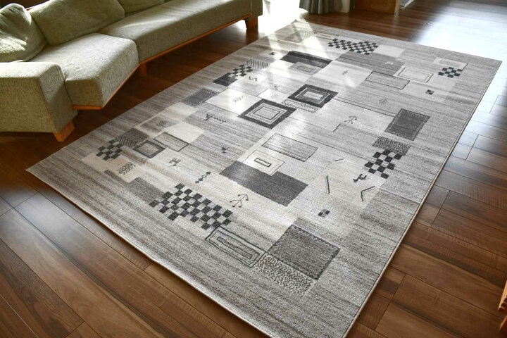 楽天市場】ウール ラグ 絨毯 カーペット 4畳 200×300 北欧 ウール100 