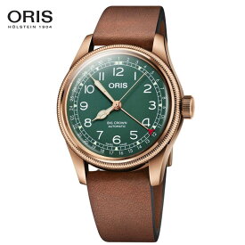 ORIS オリス ビッグクラウン 腕時計 BIG CROWN ポインターデイト80thアニバーサリーエディション ブロンズ メンズウォッチ 40MM Ref.754 7741 3167BR 国内正規品