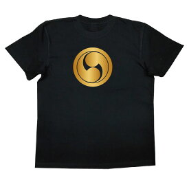 【 おもしろ プレゼント 】 家紋Tシャツ 丸に右二つ巴【 tシャツ 長袖 メンズ レディース 戦国武将 メンズ 半袖 おもしろTシャツ おもしろ 面白いtシャツ プレゼント お笑いTシャツ ジョークTシャツ おもしろ雑貨 俺流 パロディ 和柄 長袖 お土産】