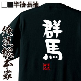 【 スーパーセール期間20％OFF 】 おもしろtシャツ 俺流総本家 憩楽体Tシャツ 群馬【 tシャツ 長袖 メンズ レディース 名言 文字 メッセージtシャツおもしろ雑貨 文字tシャツ 面白いtシャツ 送料無料 長袖 半袖 誕生日 日本 プレゼント 背中で】