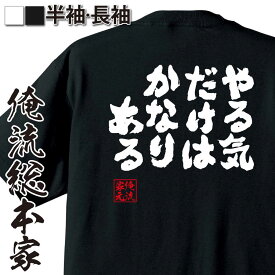 【 おもしろ プレゼント 】 おもしろtシャツ 俺流総本家 魂心Tシャツ やる気だけはかなりある【 おもしろtシャツ 長袖 レディース 子供 キッズパロディ tシャツ 送料無料 ネタtシャツ ポジティブ・やる気系 】