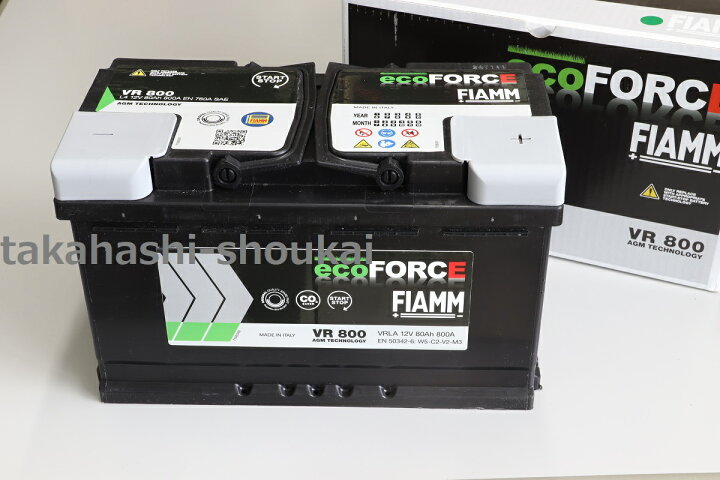楽天市場】【80Ah】新品 FIAMM製 AGMバッテリー 80Ah VR800＊必ず事前 