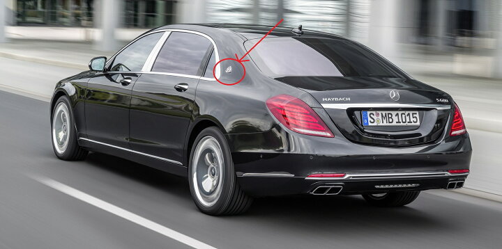 楽天市場】X222 MAYBACH マイバッハ ベンツ純正部品 サイドCピラー 