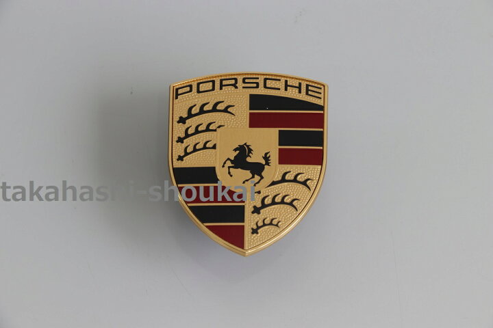 楽天市場】ポルシェ カイエン 957型ポルシェ純正 フロントクレスト 