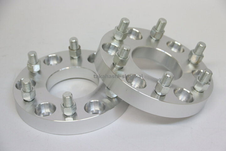 楽天市場】6穴 PCD139.7 ワイドトレッドスペーサー 2枚 厚さ：20mm 
