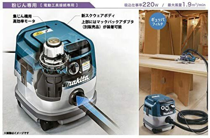 楽天市場】マキタVC0830 集塵機(粉じん専用・連動コンセント付)と 