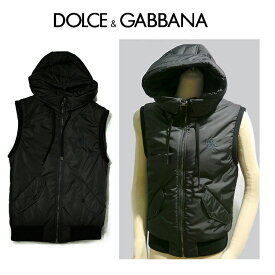 ドルガバ ダウンベスト ドルガバ ドルチェ＆ガッバーナ メンズ アウター g9hd4tg7hnt1 Dolce&Gabbana D＆G 8057001187041 8057001187058 8056305237148 NERO ブラック 防寒 新品 フード ベスト 秋 冬 ジャンバー メンズ ダウン ジャケット ホワイトデー