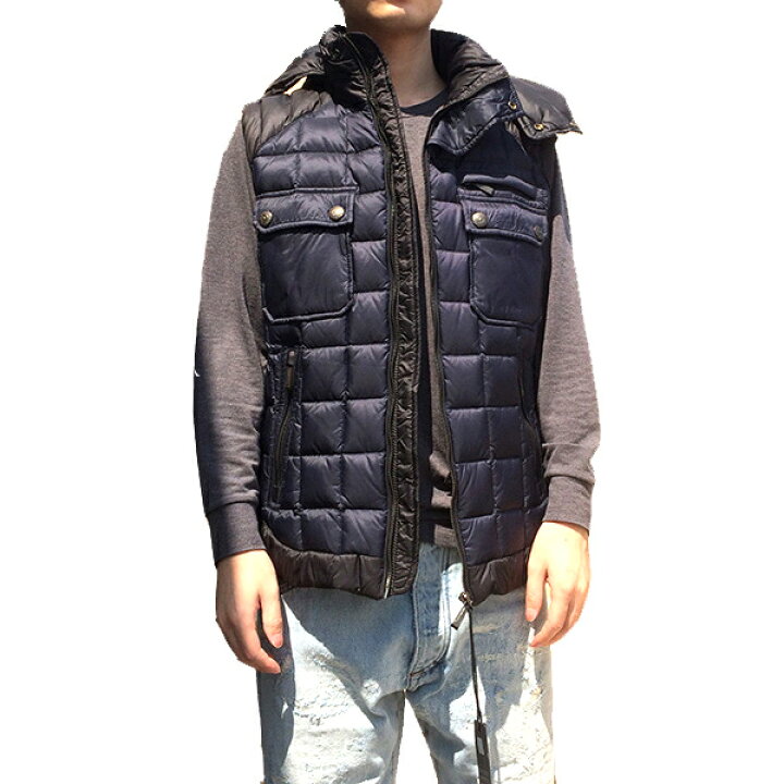 楽天市場 ジャスト カヴァリ メンズ ダウンベスト Just Cavalli フード付き ブラック ナイロン ダウン Bjusc01 イタリア アウター 新品 Sn3 ブランドバッグ通販のプリマローズ