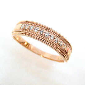 (見積り)(ND)ダイヤモンド 指輪 ファッションリング K10 ピンクゴールドPG 地金 シンプル 指輪 s01407439 華奢 細い レディース ジュエリー 新品 ホワイトデー