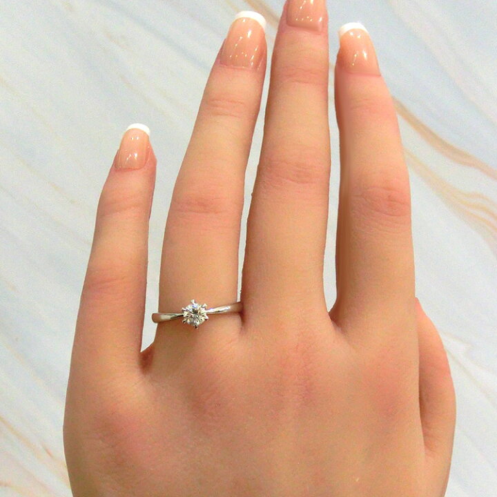 楽天市場】ダイヤモンド リング エンゲージリング プラチナ 婚約指輪 