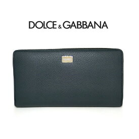 ドルガバ 長財布 メンズ 本革 レザー ドルチェ＆ガッバーナ ラウンドファスナー BP1672 D&G DOLCE＆GABBANA ラウンドジップ レザー 新品 一粒万倍日 天赦日 紳士 男性 並行輸入品