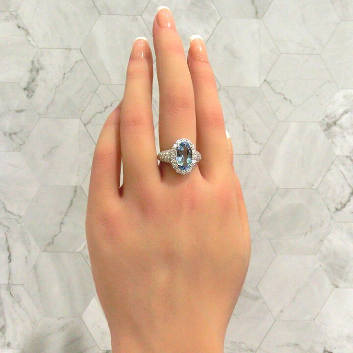 楽天市場】【半額セール】リング アクアマリン PT900 プラチナ 指輪  