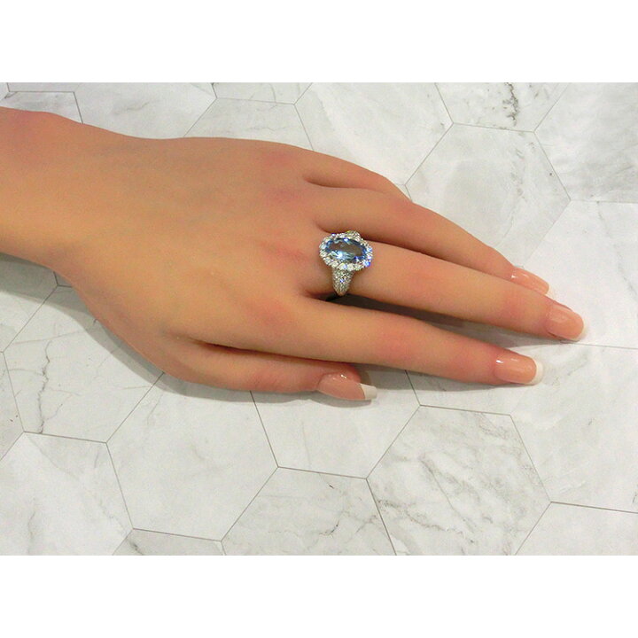 楽天市場】【半額セール】リング アクアマリン PT900 プラチナ 指輪  
