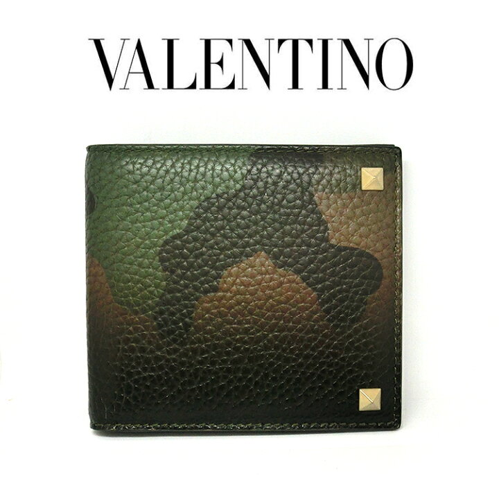 楽天市場 バレンチノ 財布 Valentino 二つ折り財布 迷彩柄 レザー バレンチノ ヴァレンティノ ガラヴァーニ カモフラージュ柄 財布 レディース メンズ 新品 短財布 Deal 一粒万倍日 天赦日 父の日 贈り物 ギフト プレゼント 宝石のプリマローズ1980