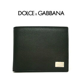 ドルガバ 二つ折り財布 ドルチェ＆ガッバーナ DOLCE＆GABBANA ウォレット bp0457 88956 D&G 本革レザー メンズ 無地 短財布 8059228511885 新品 一粒万倍日 天赦日 並行輸入品