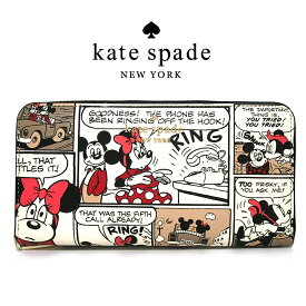 ケイトスペード ラウンドファスナー 長財布 ディズニー disney レディース k9327 kate spade new york ブランド 財布 一粒万倍日 天赦日 ジップアラウンド コンチネンタル ウォレット ミッキーマウス ミニーマウス 並行輸入品(c_)