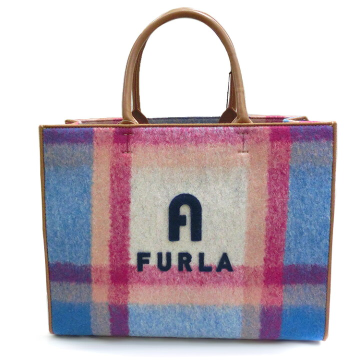 楽天市場】フルラ トートバッグ FURLA L Toni Marshmallow チェック柄 