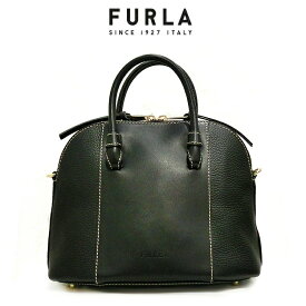 フルラ FURLA ショルダーバッグ 2way FURLA WB00628 BX0053 MIASTELLA S DOME ミアステラ Sサイズ NERO ブラック レザー Wファスナー ハンドバッグ クロスボディ ななめ掛け 斜め掛け ドーム型 ステッチ ブランドバッグ レディース コンパクト 並行輸入品(c_)