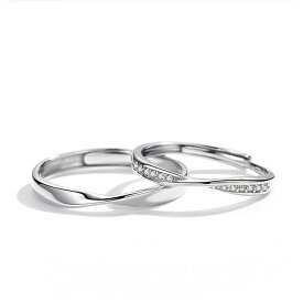 【2本セット】ペアリング 結婚 指輪 シルバーリング SV925 シルバー サイズ調整 chab-svrg2 新品 ホワイトデー