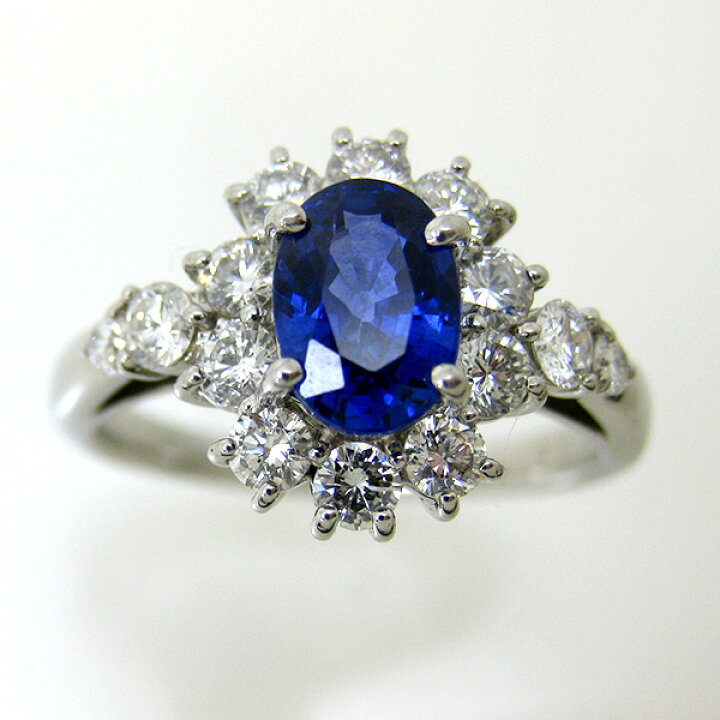 楽天市場】サファイア リング PT900 プラチナ900 指輪 OK094991 鑑別  