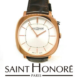 サントノーレ 腕時計 SAINT HONORE made in France 時計 レディース ステンレススチール 革ベルト アナログ 新生活 新品 サントノーレ パリス water resistant 30m 防水 3atm ウォッチ ギフト 贈り物 プレゼント sn8260748 ブランド ホワイトデー