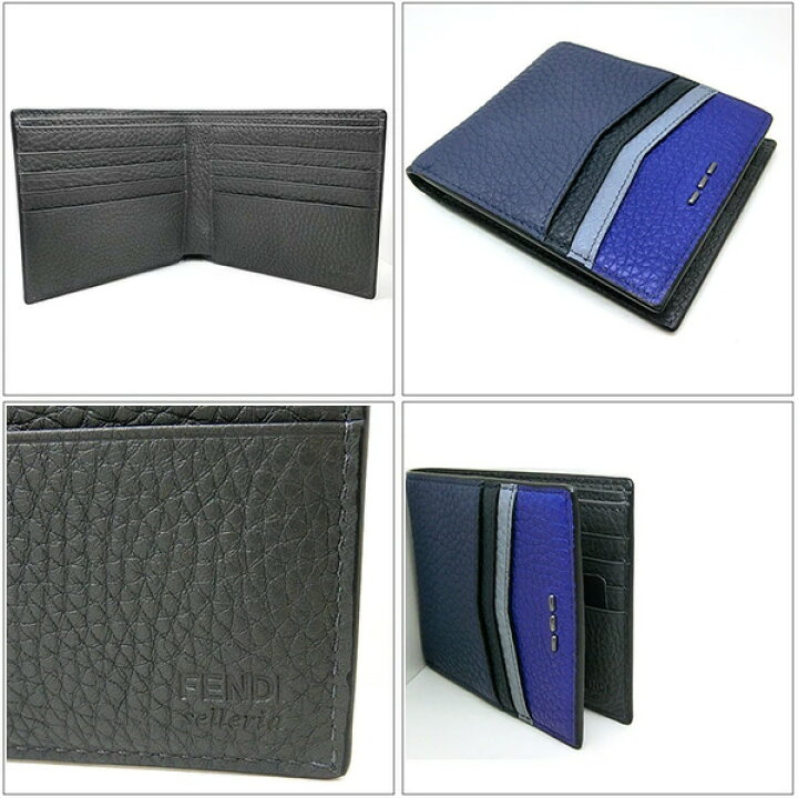 楽天市場 フェンディ 財布 メンズ Fendi 二つ折り 短財布 セレリア ブルー ブラウン レザー 本革 折り畳み メンズ財布 27m0169f07t1 新品 一粒万倍日 天赦日 Deal 男性用 紳士 本革レザー ギフト 贈物 プレゼント 宝石のプリマローズ1980