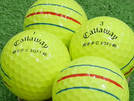 【中古】【ABランク】【ロゴなし】キャロウェイ E・R・C SOFT 2022年モデル イエロー 1個 ロストボール ゴルフボール