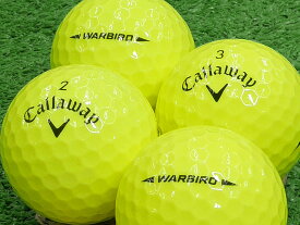 【中古】【ABランク】キャロウェイ WARBIRD 2021年モデル イエロー 30個セット ロストボール ゴルフボール