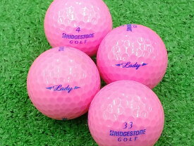 【中古】【ABランク】【ロゴなし】BRIDGESTONE GOLF LADY 2015年モデル ピンク 1個 ロストボール ゴルフボール