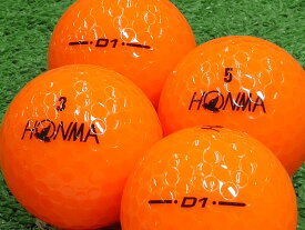 【中古】【ABランク】【ロゴなし】本間ゴルフ D1 2018年モデル オレンジ 1個 ロストボール ゴルフボール