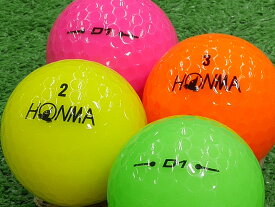 【中古】【ABランク】本間ゴルフ D1 2020年モデル カラーボール混合 100個セット ロストボール ゴルフボール