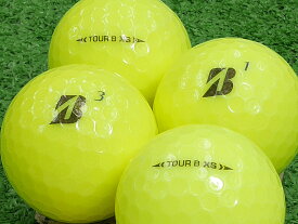 【中古】【ABランク】【ロゴなし】BRIDGESTONE GOLF TOUR B XS 2022年モデル イエロー 30個セット ロストボール ゴルフボール