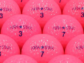【中古】【ABランク】【ロゴなし】キャスコ KIRA★STAR 2013年モデル ピンク 1個 ロストボール ゴルフボール
